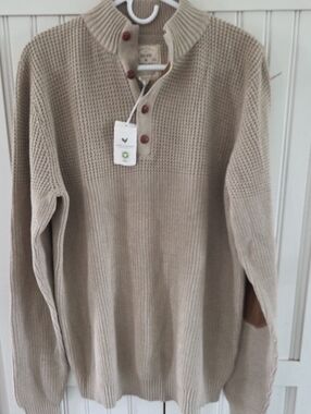Hope & Henry Mens Organic Cotton Sweater L NWT